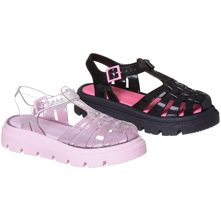 Sandália Aranha Tratorada Infantil Menina Fashion Confortável Antiderrapante Camin