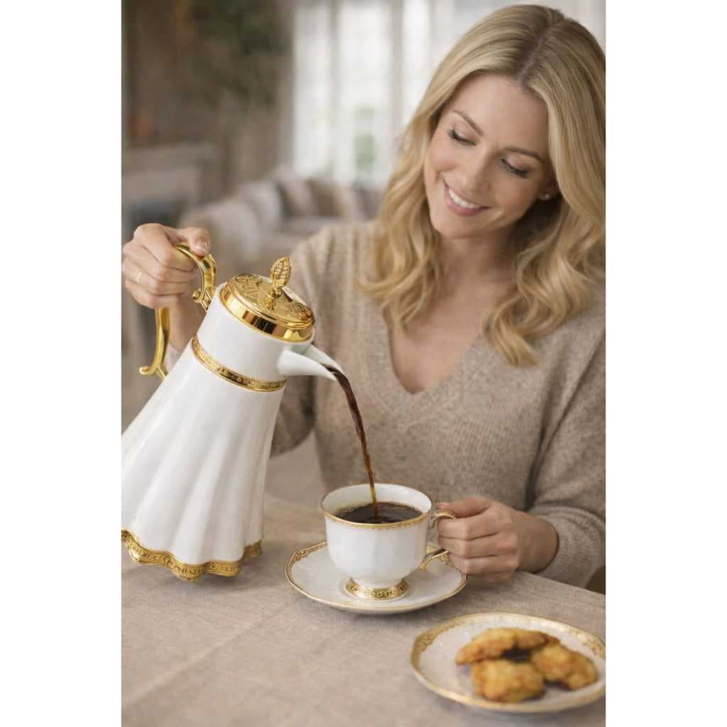 GARRAFA TERMICA PARA CAFE E CHA  LUXUOSA 1000ML