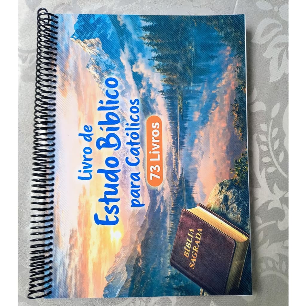 Mapa de ESTUDO CATÓLICO 73 Livros Gênesis a Apocalipse A a Z  Panorama Bíblico Completo - Apostila A4 /Enc.
