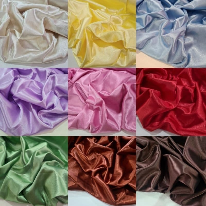 TECIDO CETIM COM ELASTANO (PIJAMAS, ROBES, TOUCAS, ARTESANATO) - 1,50M DE LARGURA