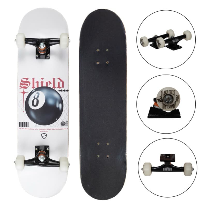 Skate Completo Montado Shield Semi Profissional Até 100kg