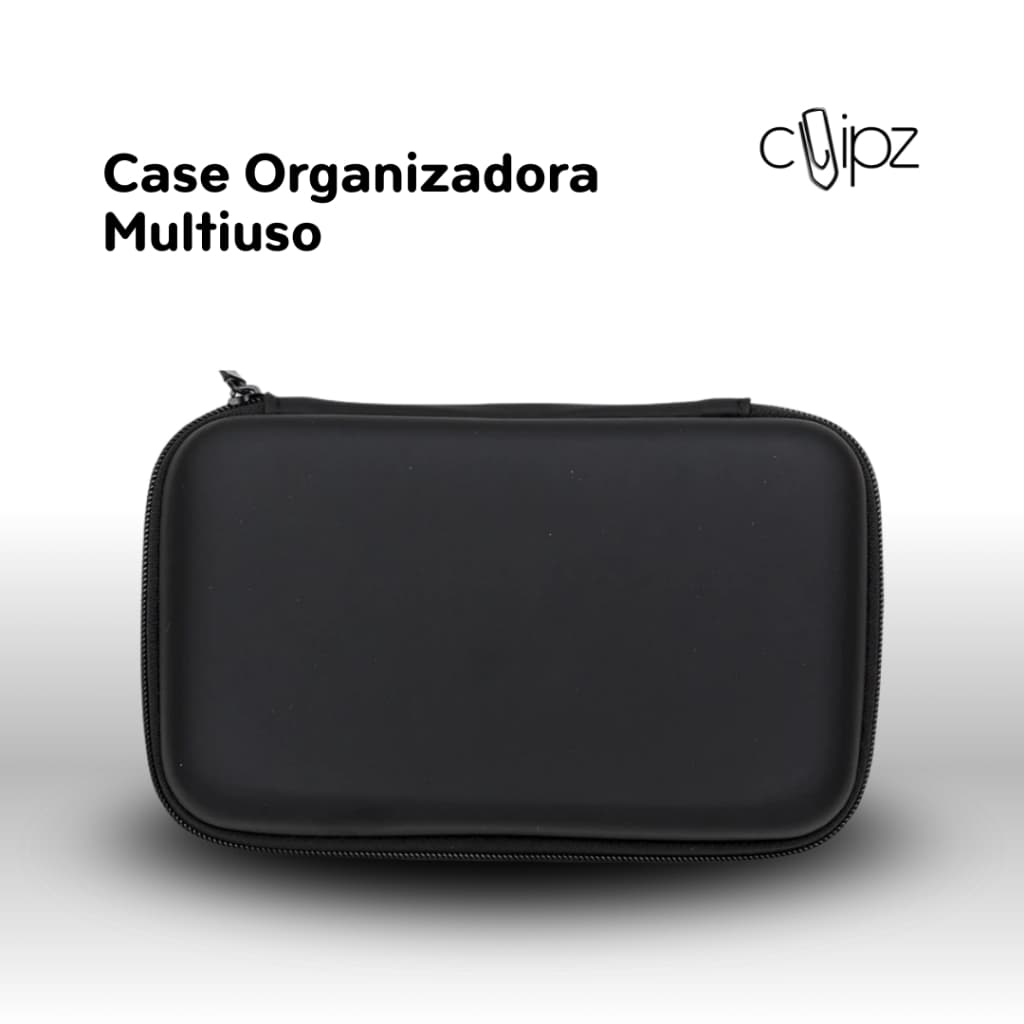 Case Organizadora Multiuso Rígido | Estojo para Cabos, Eletrônicos e Acessórios