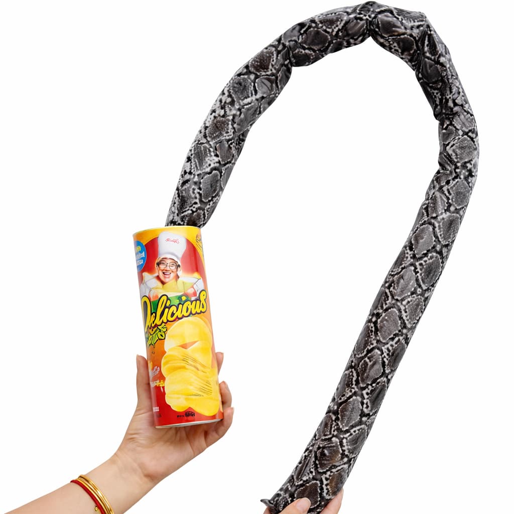 Cobra Pegadinha em Embalagem de Chips – Brinquedo Surpresa