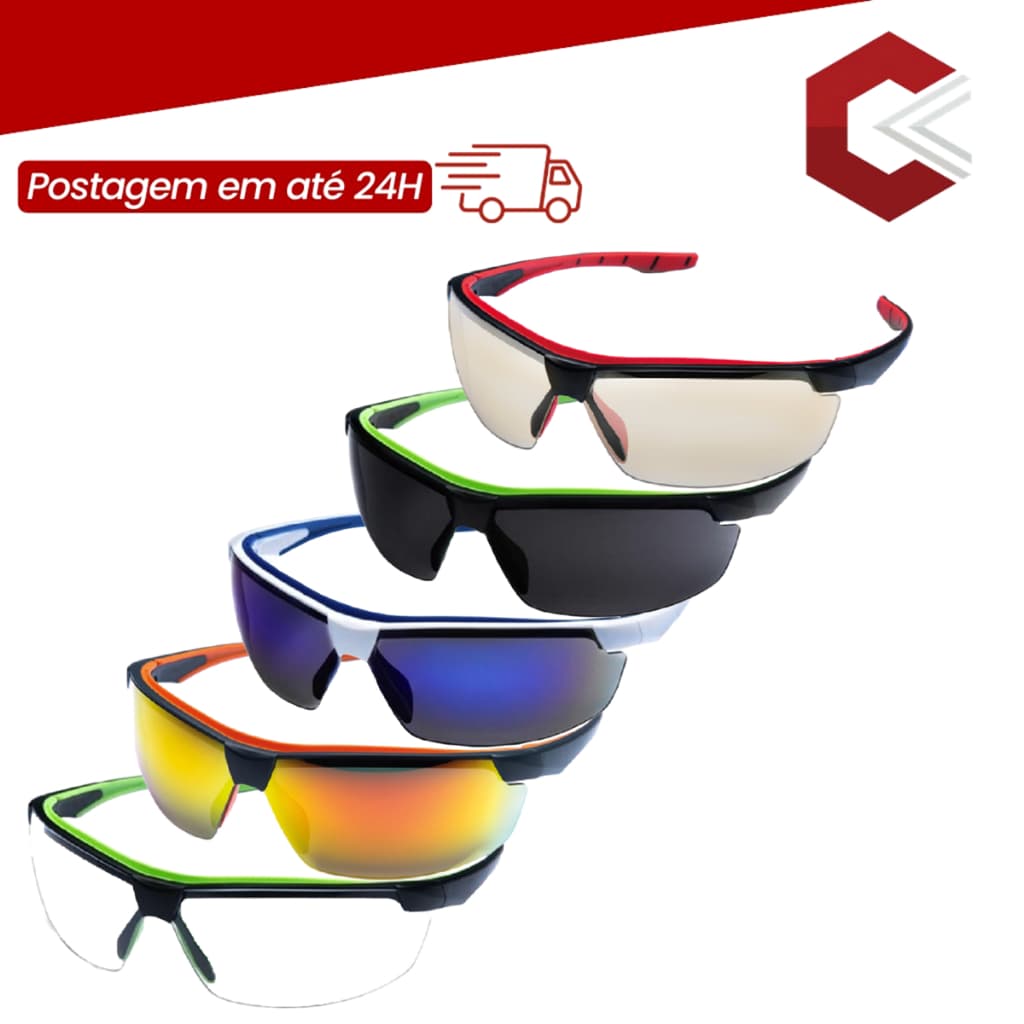 Óculos De Segurança Steelflex Neon - CA 40906