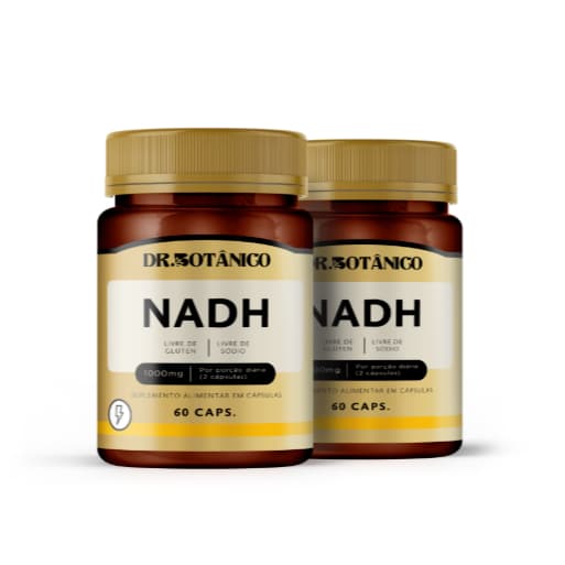 KIT 02 NADH 1000MG 60CAPS DR. BOTÂNICO