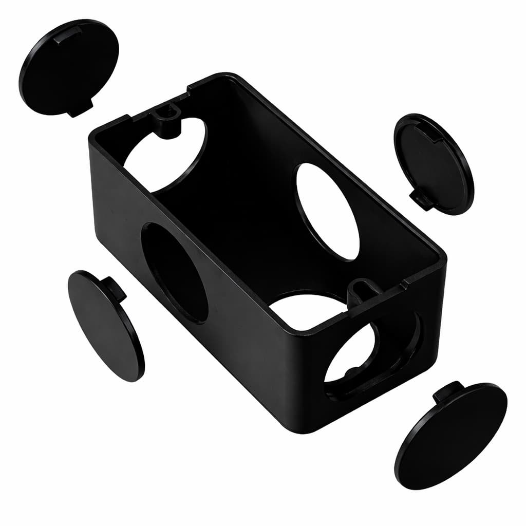 Caixa Para Condulete Margirius 3/4 Com 7 Entradas Preta