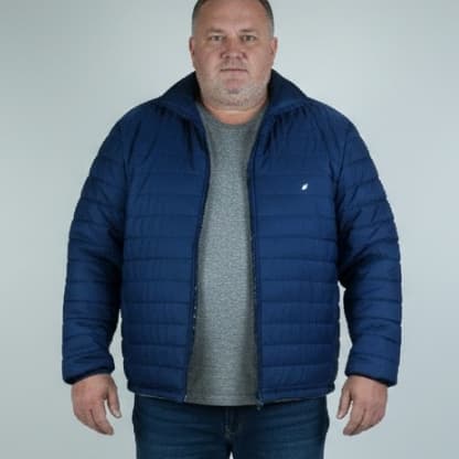 Jaqueta Plus Size até G10 Masculina Puffer Unissex em Tactel Forro de Fibra Dyanjo Inverno carpachos