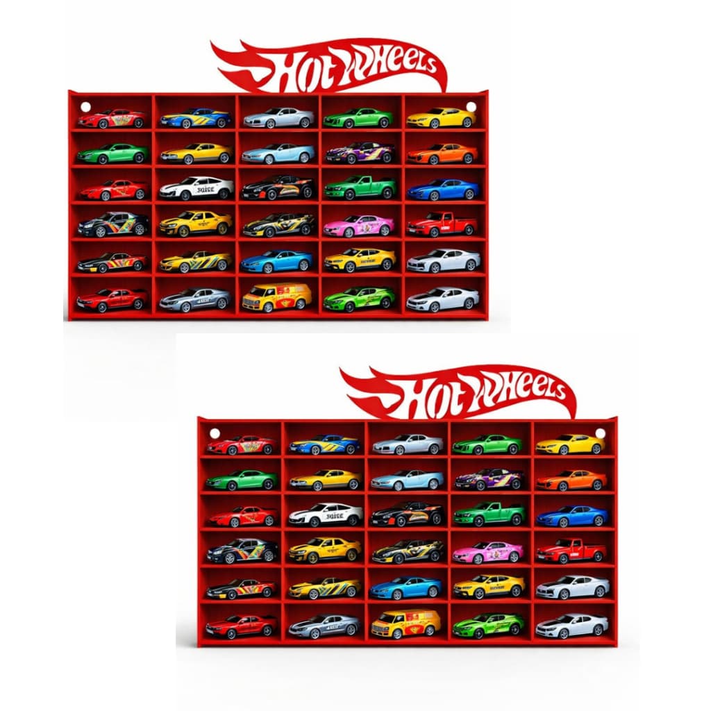 2 Expositor Suporte Para Carrinhos Miniatura Hot Wheels