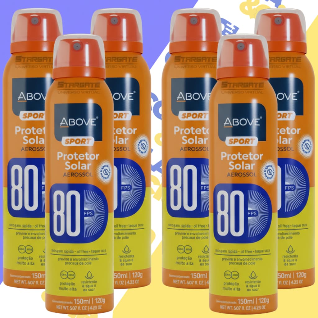 Kits Protetor Solar Spray Above Sport Fator 80 150ml