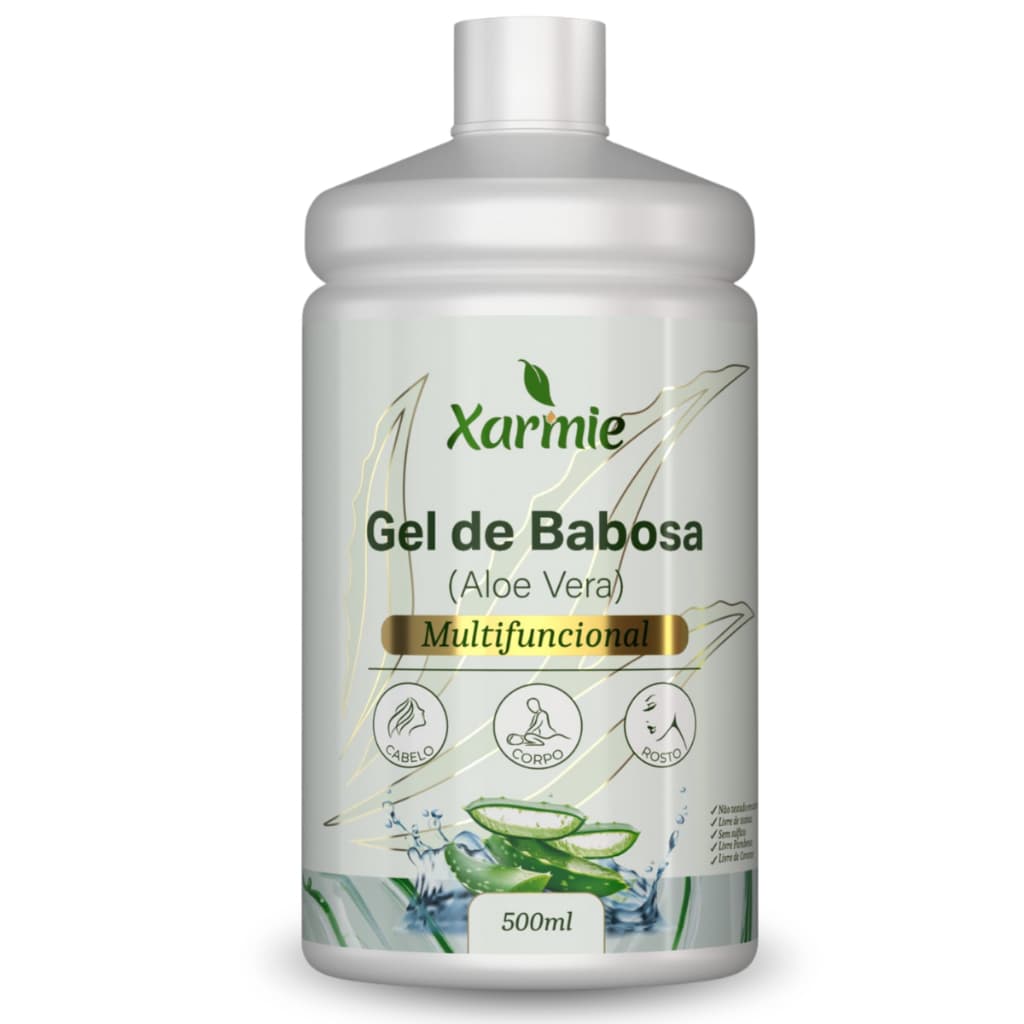 Gel De Babosa Aloe Vera Puro 500ml - Orgânico Natural Xarmie