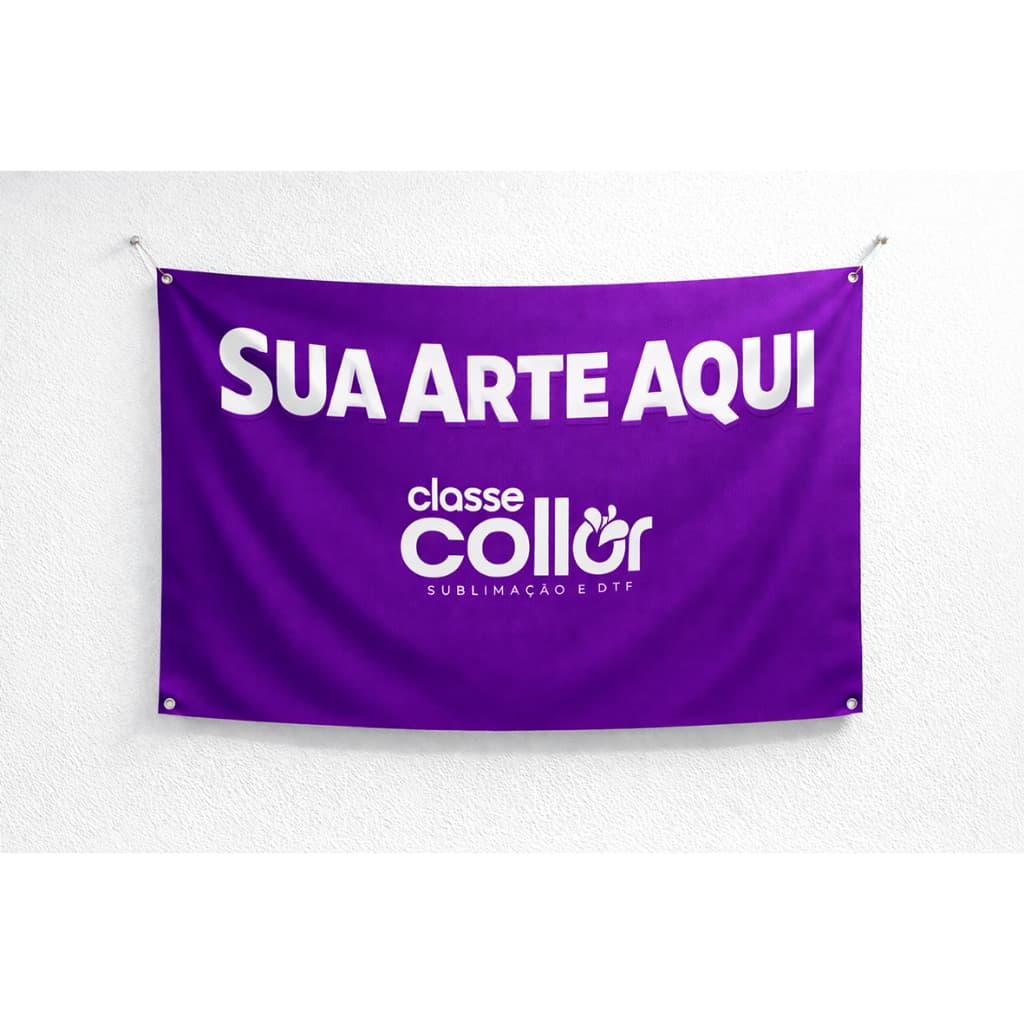 Bandeira Personalizada Decorativa Decoração Painel Studio Poster Tecido Microfibra Estampado 4 Tamanhos