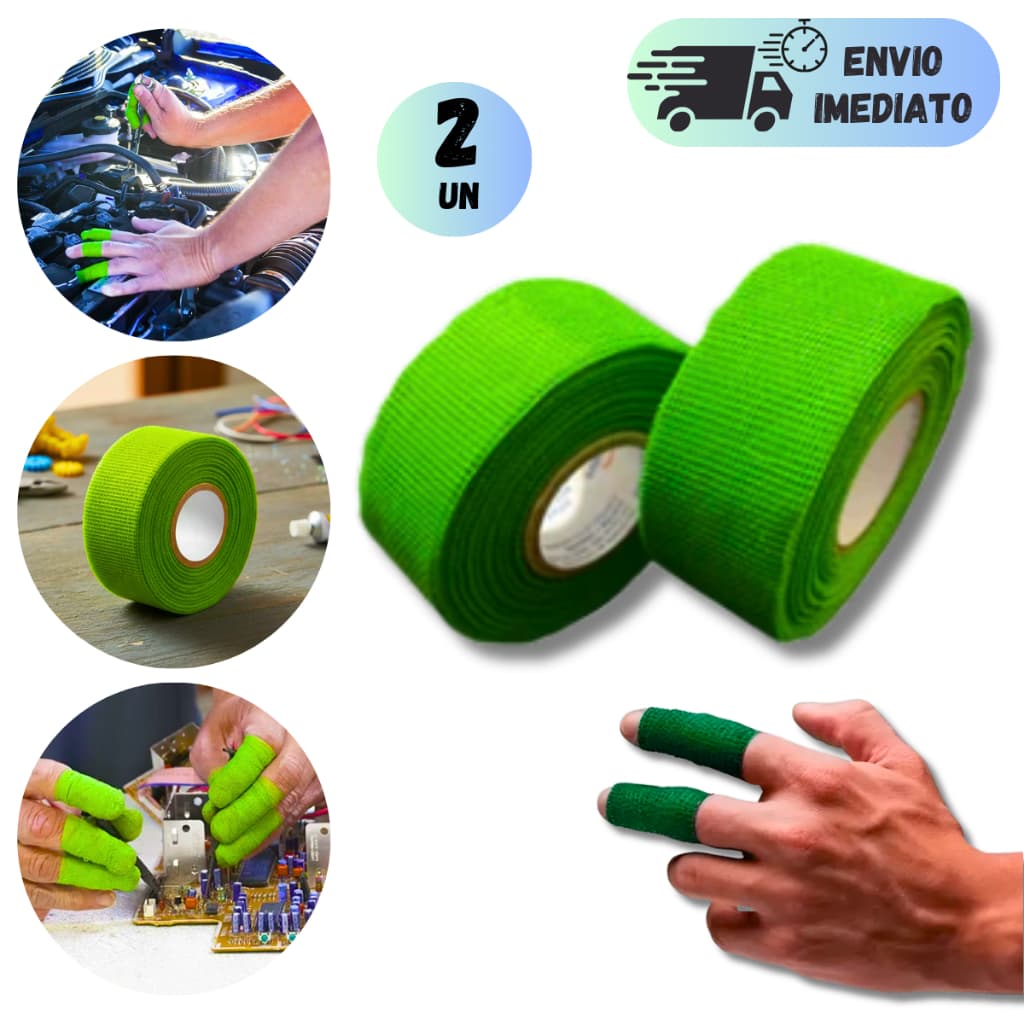 KIT 2/1 FITAS CREMER BANTEX 25mm x 15 METROS PROTETOR PARA DEDOS E MÃOS  BANDAGEM CORTES E ESPORTES