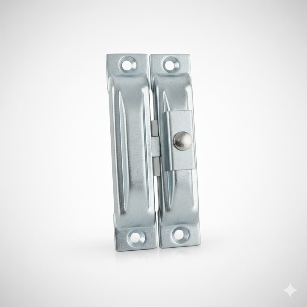 1 Par Fecho Tranqueta Com Puxador Em Aço P/ Janela Veneziana