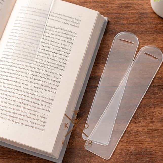 Kit 10 Marca Página Acrílico Transparente 2mm | Personalização | Artesanato DIY