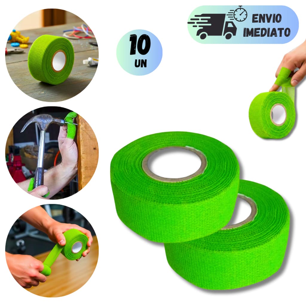 KIT 10/8/6/4  FITAS CREMER BANTEX PROTETOR DEDOS E MÃOS 25mm x 15 METROS BANDAGEM E ESPORTES COZINHA