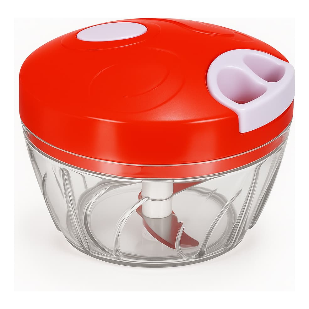 Triturador e Processador de Alimentos Manual 500 ml Cortador