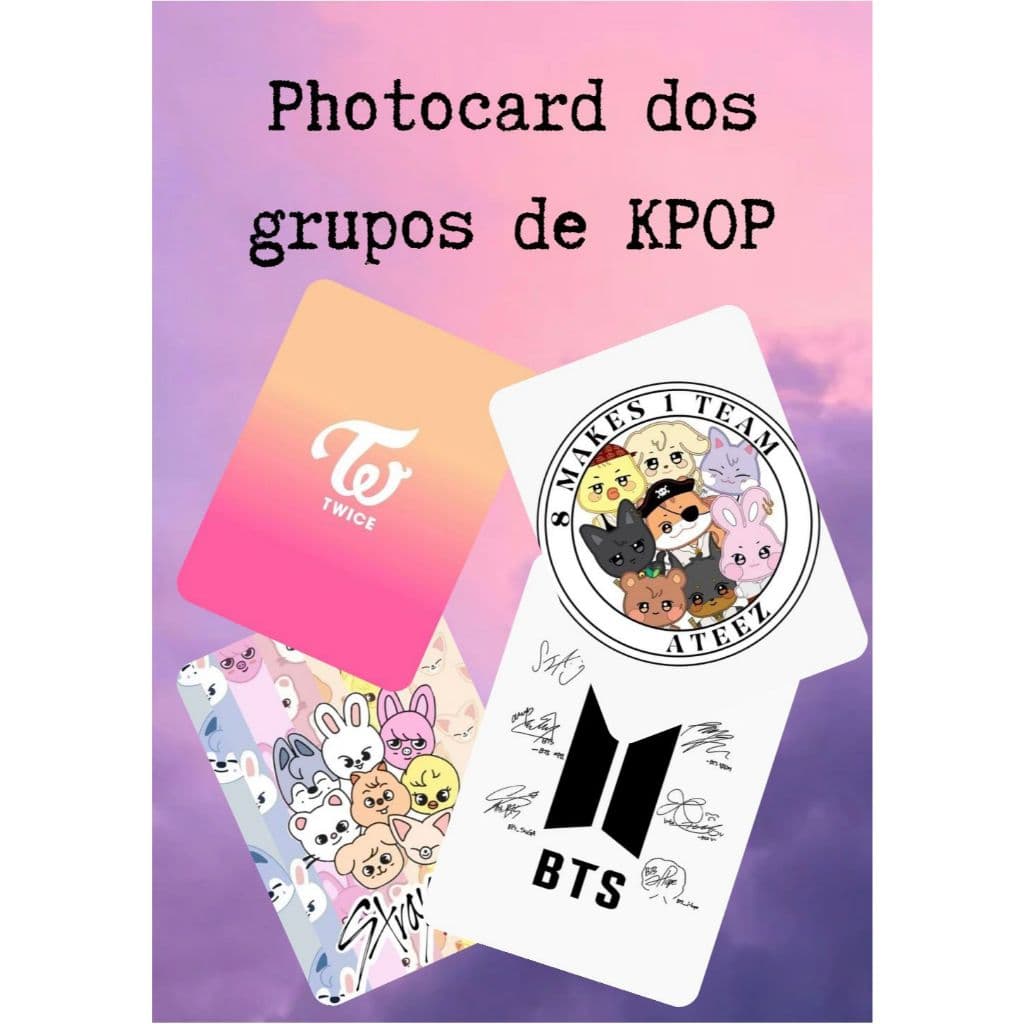 Photocard de K-pop Personalizado – Você Escolhe a Foto - 1 unidade