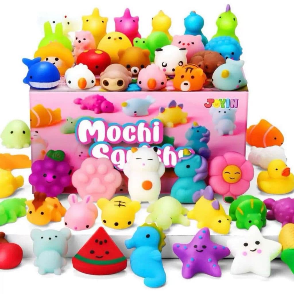 Kit com 10 Squishy Mochi Bichinho Macio De Apertar Pop It Fidget Super