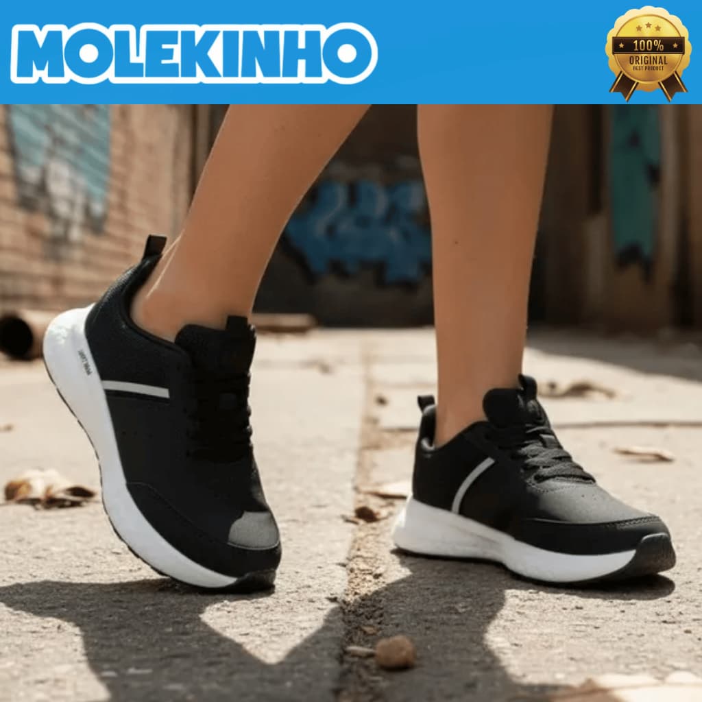 Tênis Esportivo Infantil para Meninos Molekinho Escolar Leve Macio Prático e Confortável Original