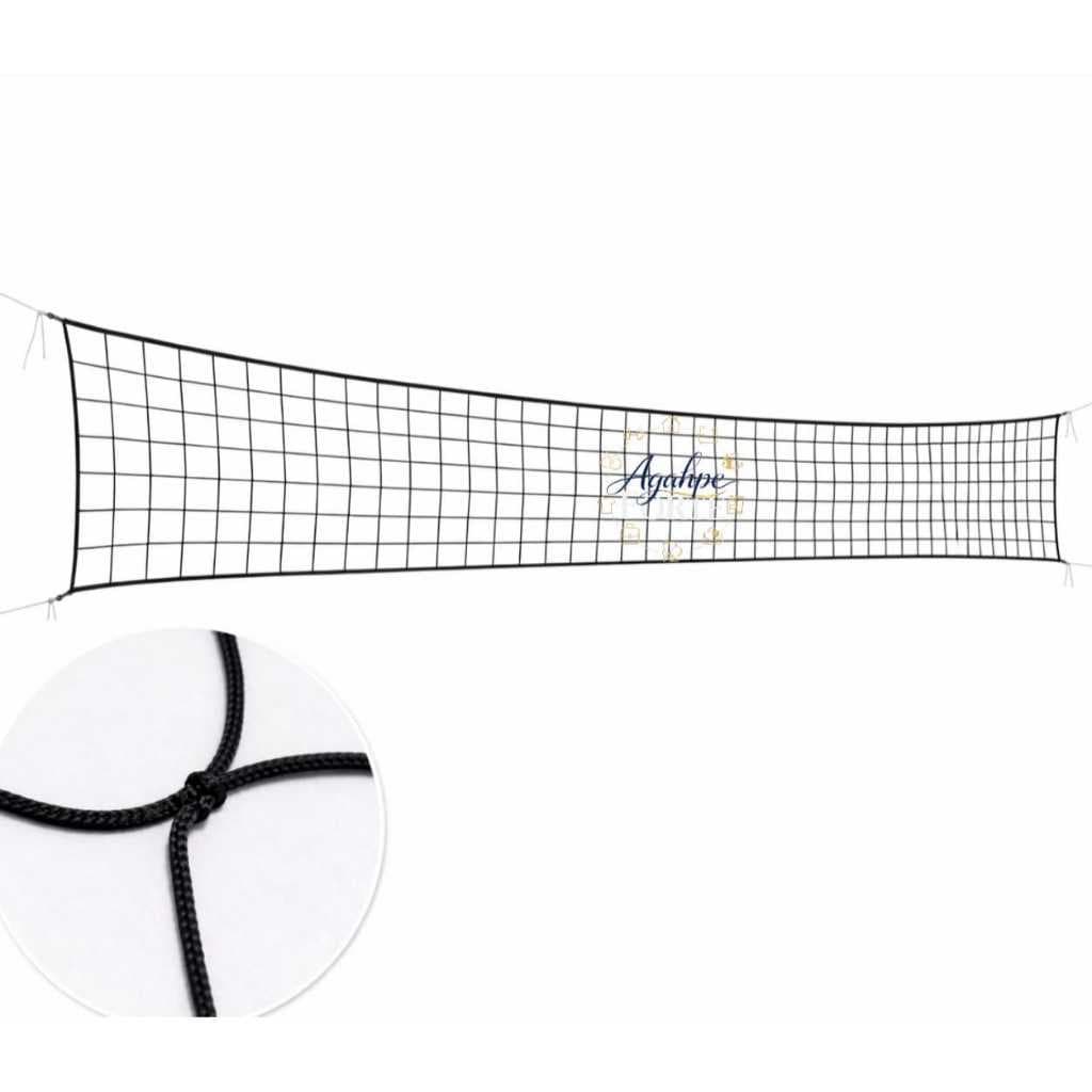 Rede de vôlei 5m preto Polipropileno sem faixa para Recreação