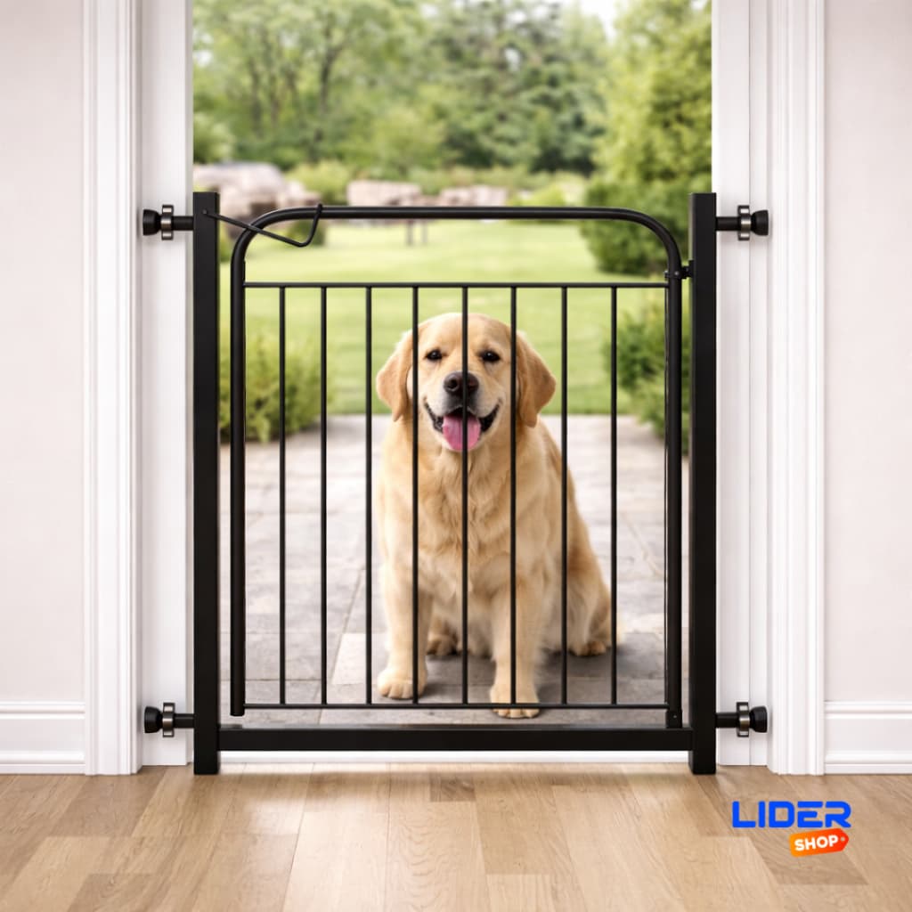 Grade Portão de Proteção Pet Cães Crianças Reforçado com Extensor