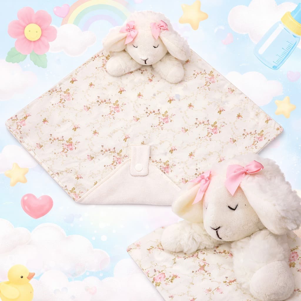 Naninha Para Bebê Com Porta Chupeta Ovelhinha Ovelha Modelos