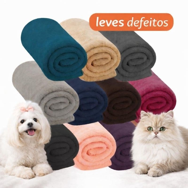 Manta Pet Soft  Promoção com Leves Defeitos – Oferta Especial