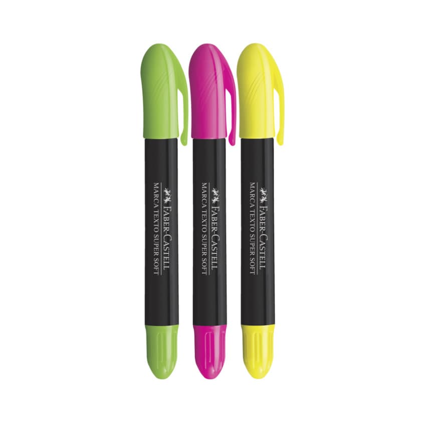 Kit marca texto gel supersoft Faber Castell