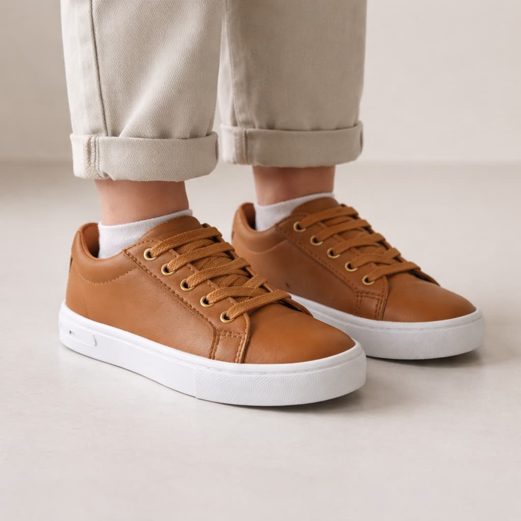 Tênis Infantil Casual Minimalista Versátil Solado Baixo Antiderrapante - Promoção