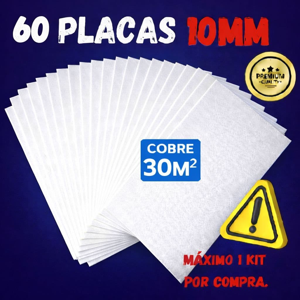 Placas de eps Isopor 10mm 100x50 para forro, Revestimento antichamas