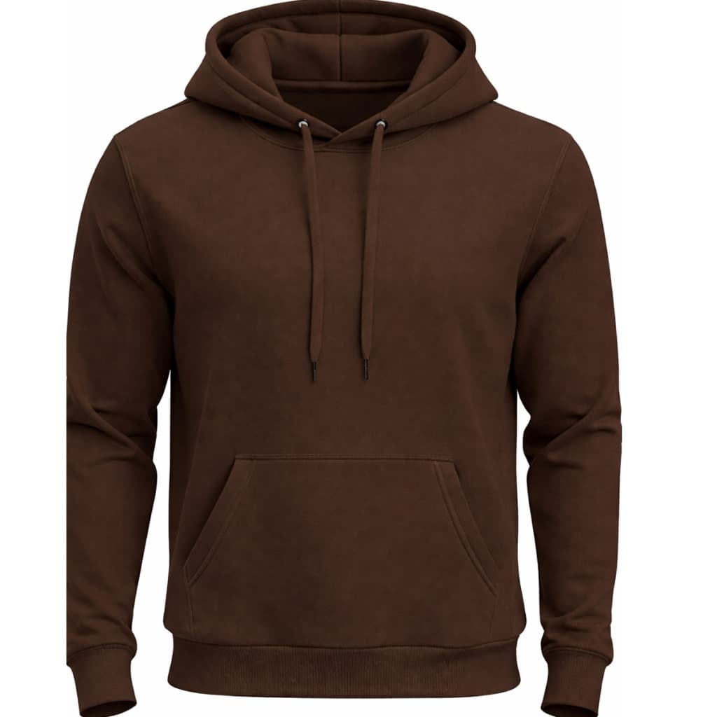 Moletom Canguru Com Capuz Algodão Liso Sem Estampa