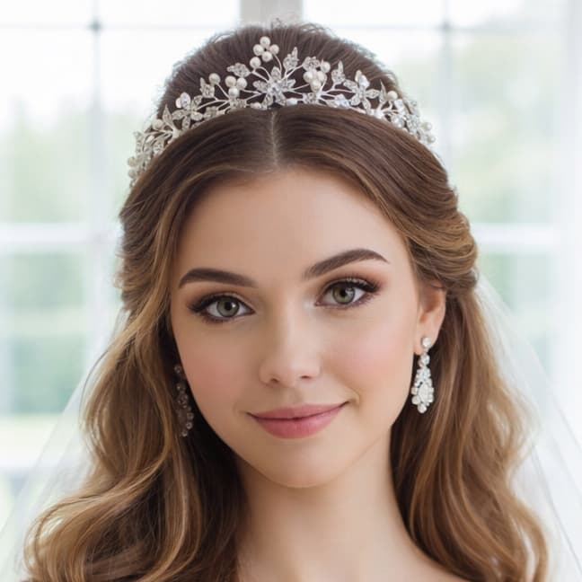 Coroa Debutante Festa 15 anos  Noiva Madrinha Tiara Princesa Strass Ensaio Fotográfico.