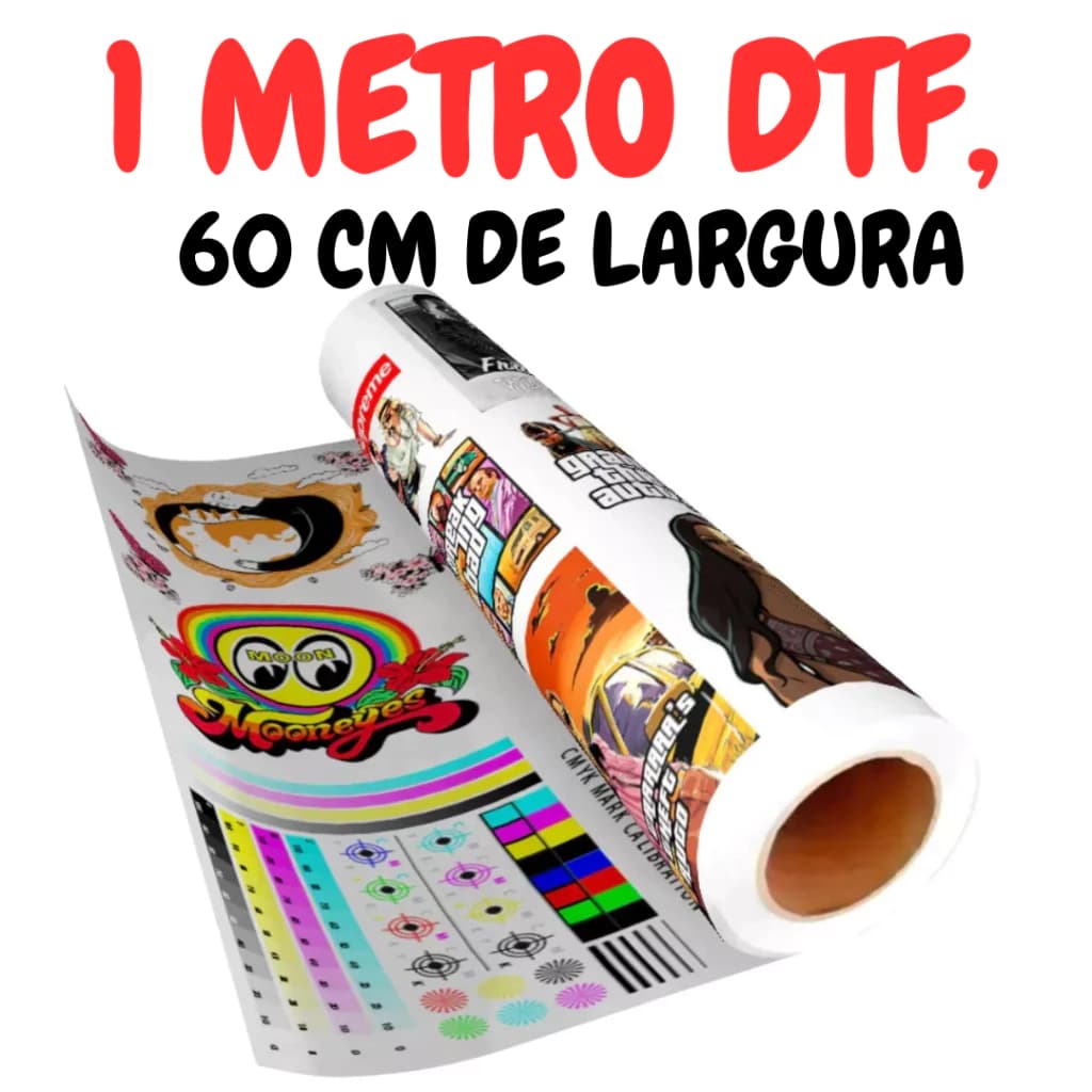 Estampas Impressão Dtf Alta Qualidade Cabeça de Impressao I3200 1 Metro por 58 Cm de Largura