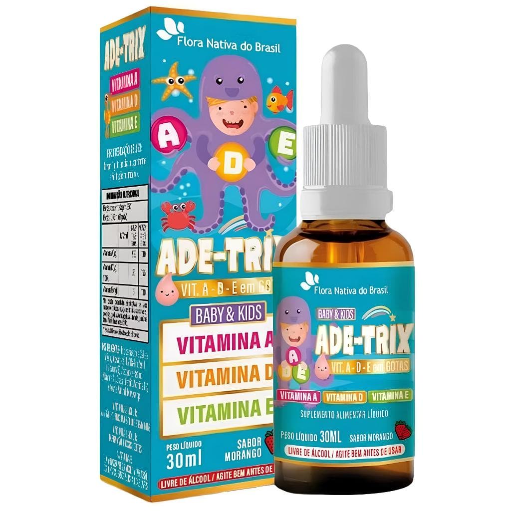 Ade-Trix Kids (Vitamina A D E) 30ml - Flora Nativa do Brasil