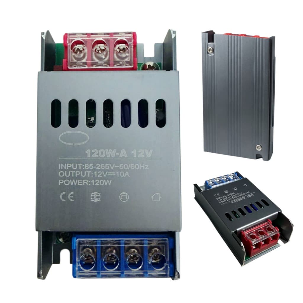 Fonte Chaveada 12v 10a 120w Cftv Câmera Led Dvr Som Bivolt