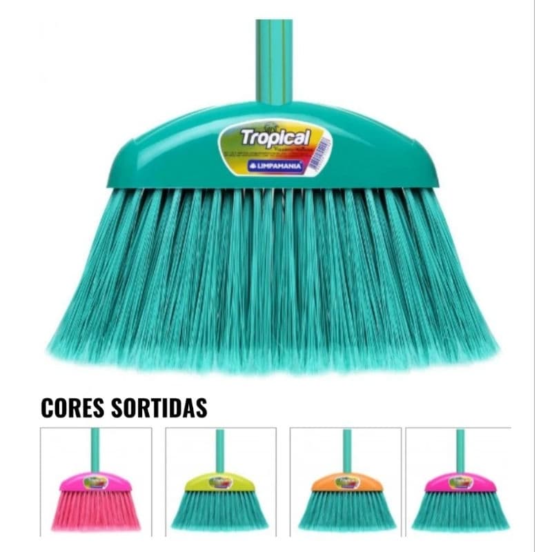 Kit 2 Vassouras Tropical, SEM CABO.