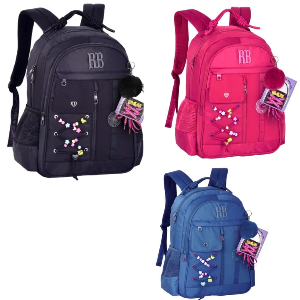 Mochila Rebecca Bonbon Color Pop Bolsa Escolar De Costas Notebook