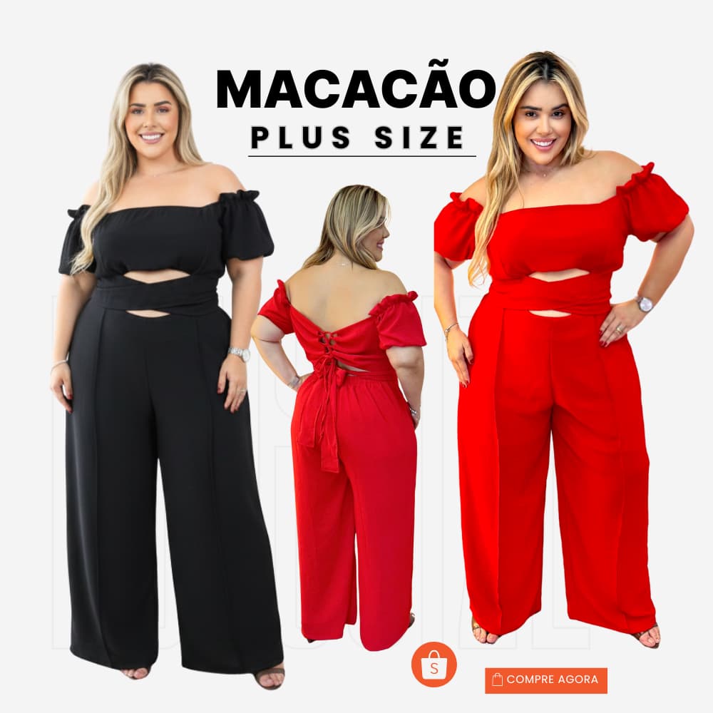 Macacão Plus Size Longo Festa Dunna Amarração Frontal Sedutora