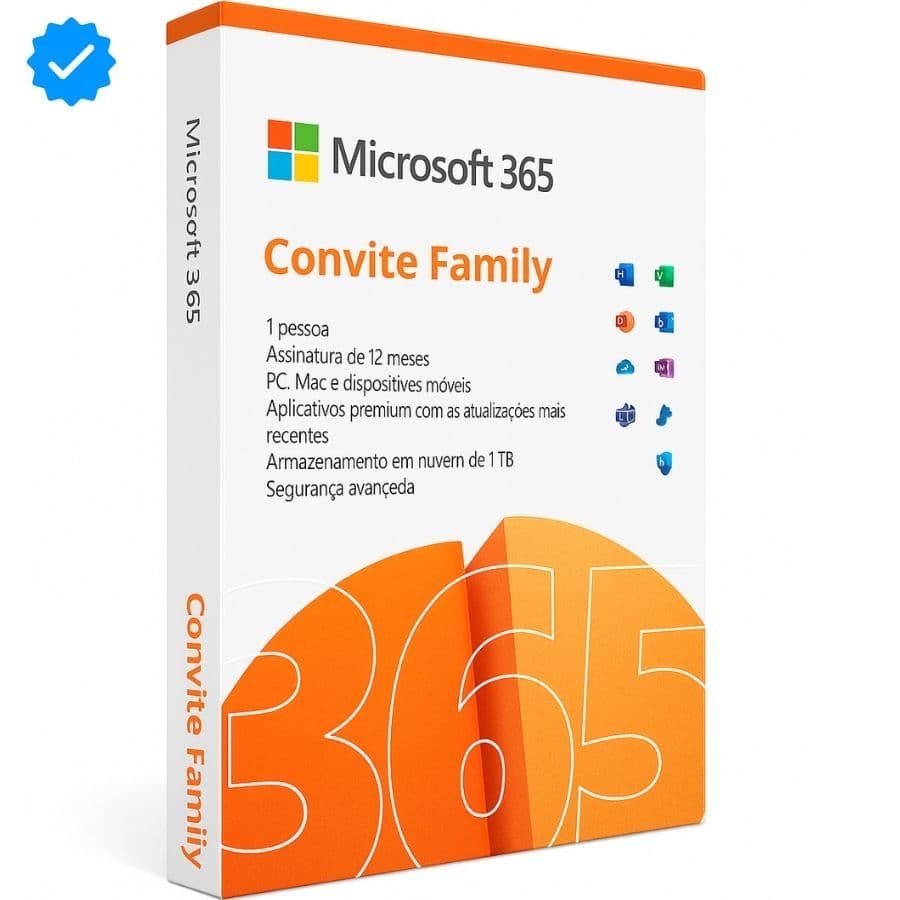 Microsoft Office 365 24 Meses ou 5 Anos | Envio Físico | Cartão Impresso