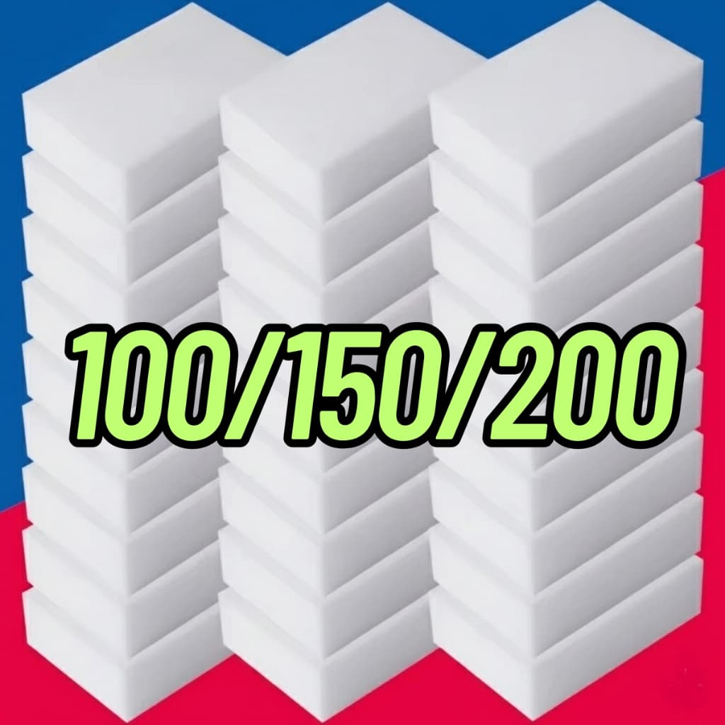 Kit 100/150/200 Esponja Mágica Bucha Melamina Multiuso Tira Manchas