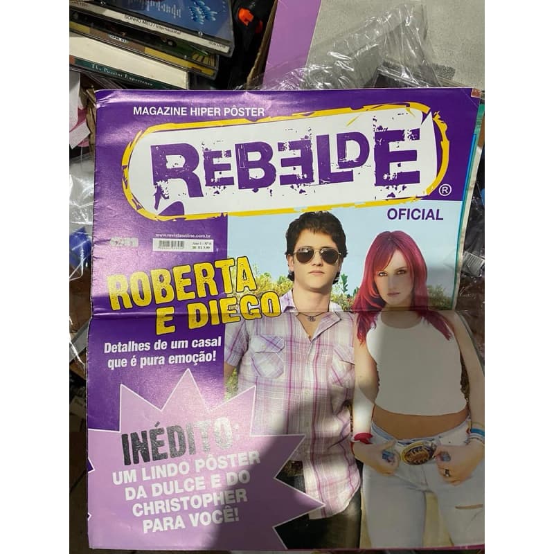 revista pôster RBD rebelde coleção