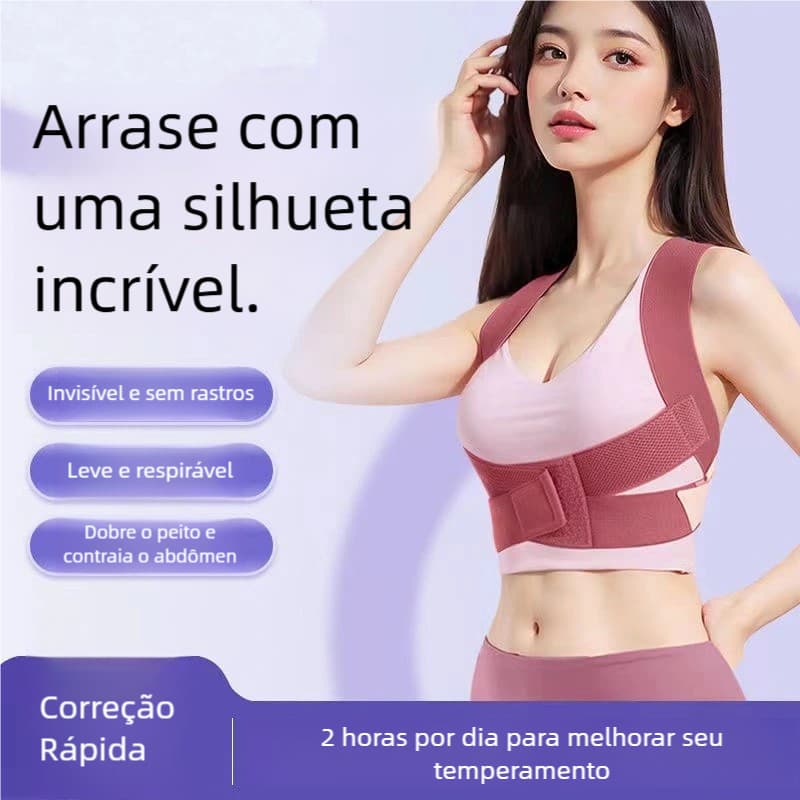 Alça Invisível Angulada para Ombros - Dispositivo de Correção de Postura Anti-Corcunda
