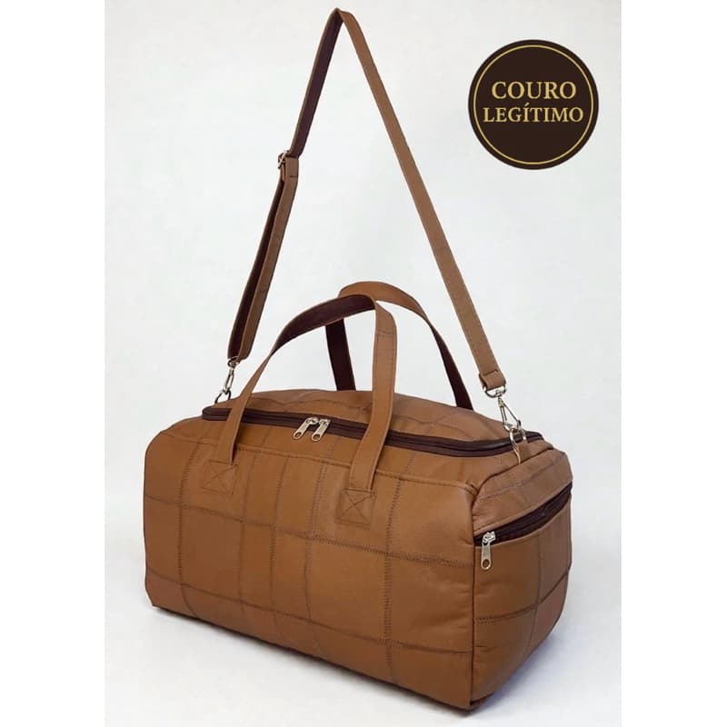 Bolsa Duffel em COURO LEGÍTIMO. Bolsa de viagem em COURO LEGÍTIMO. Mala de viagem em couro. Bolsa baú couro legítimo.