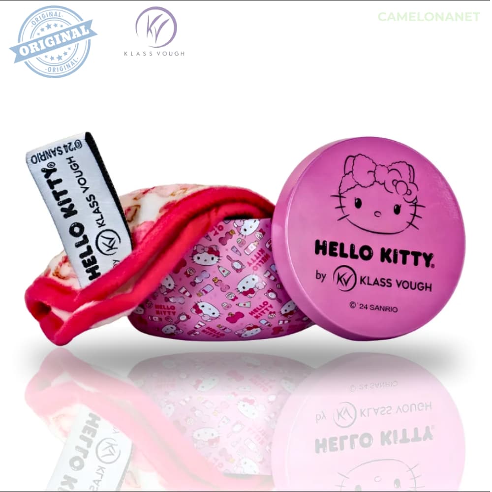 Toalha Demaquilante Hello Kitty Klass Vough Reutilizável Lata Colecionável Ecológica Tira Make Água