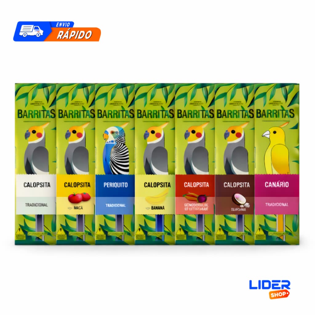 Bastão de Sementes Barritas Zootekna para Calopsita e Aves 70g - Alimento Completo e Nutritivo