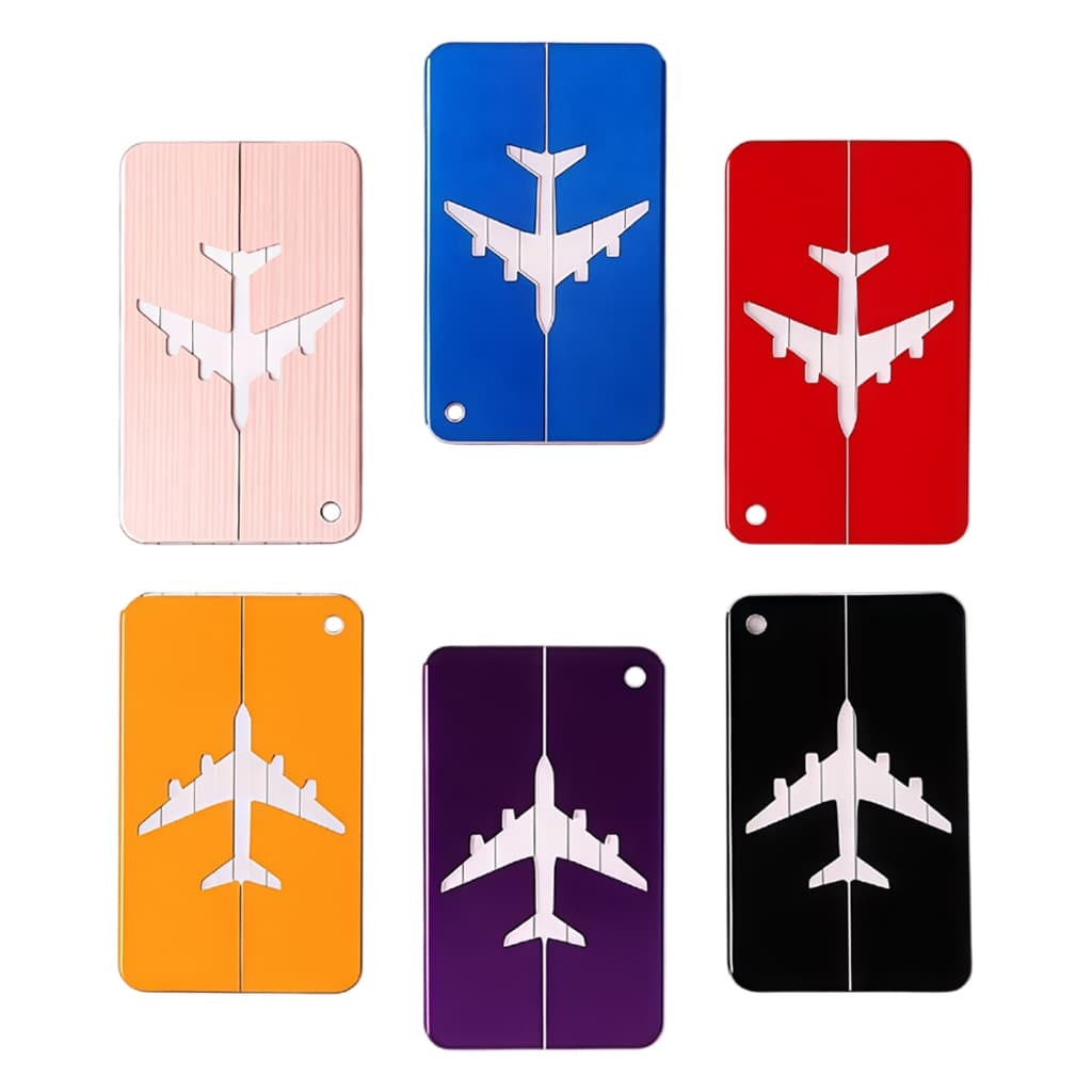6 Tag Identificador De Mala Mochila Viagem Etiqueta Proteção