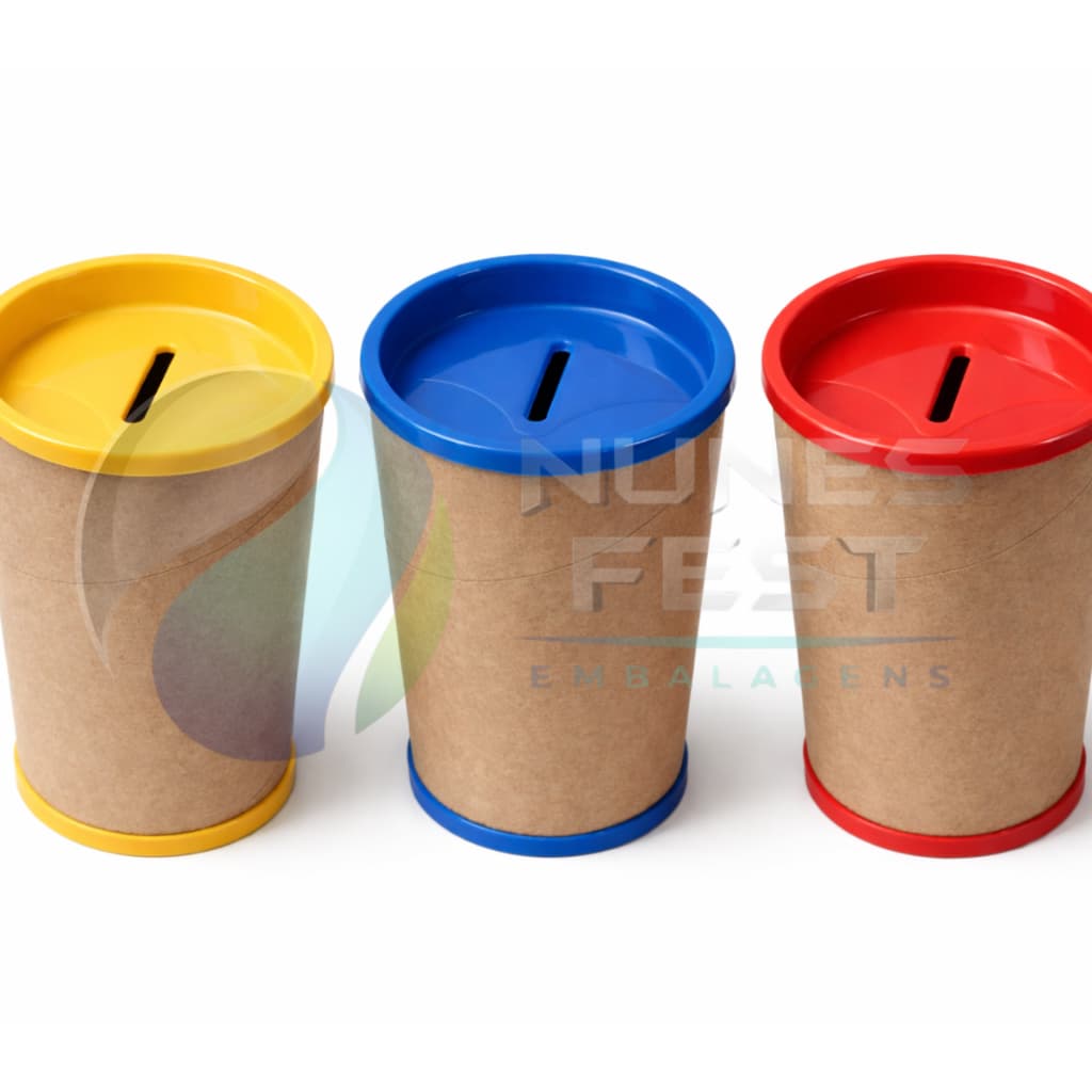 Kit Cofrinho de papelão 10x6 - 30 unidades - porta moedas lembrancinhas para festas