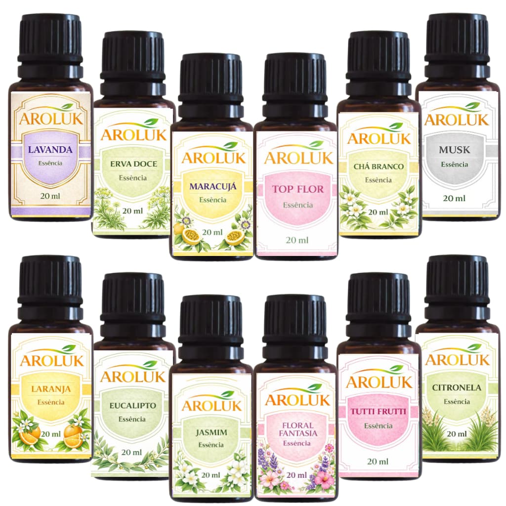 Essências Hidrossolúveis Para Umidificador 20ml Base de Água Difusor de Ar e Ambiente Hidrosolúveis