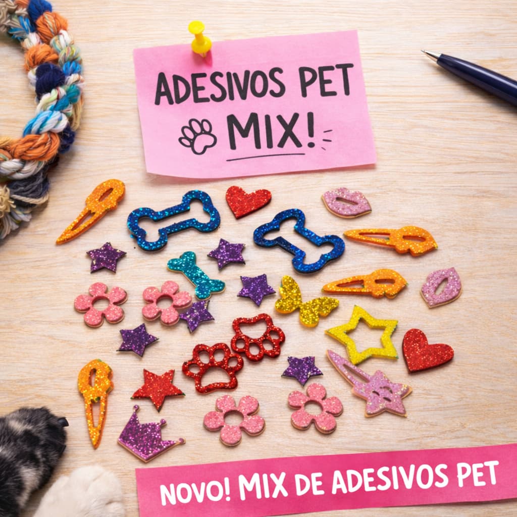 Adesivos PET EVA glitter para Pet Lacinhos adesivo PET ADESIVO PET MACHO E FEMEA ATACADO