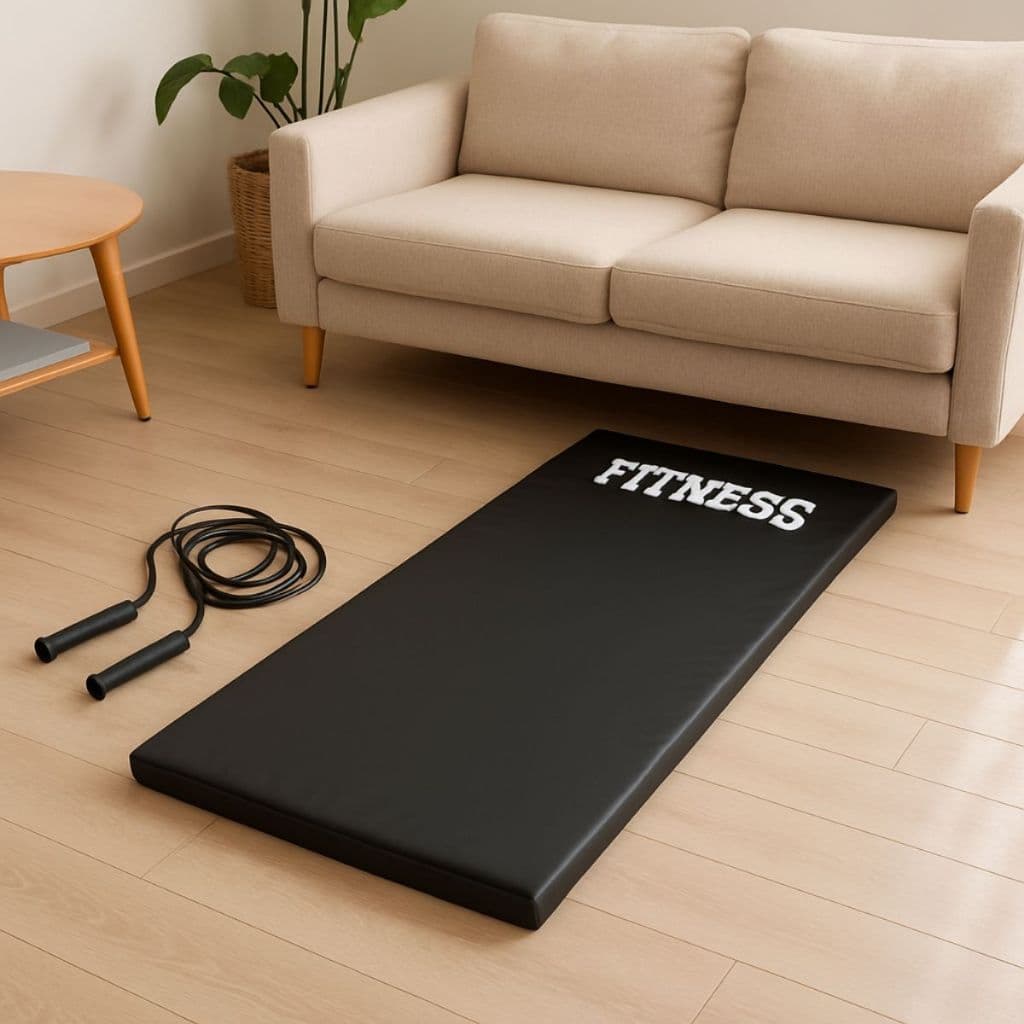 Kit Fitness Corda de Pular Colchonete Academia Treino em Casa Exercícios Intensos Treino Funcional Pronta Entrega